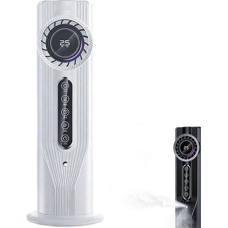 Ventilador de pie 3 en 1 – 33 cm – 6 velocidades – temporizador de 6 horas – función de nebulización – ventilador USB de refrigeración (1/5)
