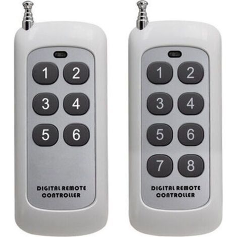 2PCS Télécommande sans fil RF 433 MHz Transmetteur pour portes de garage, lecteurs MP3 (1/4)