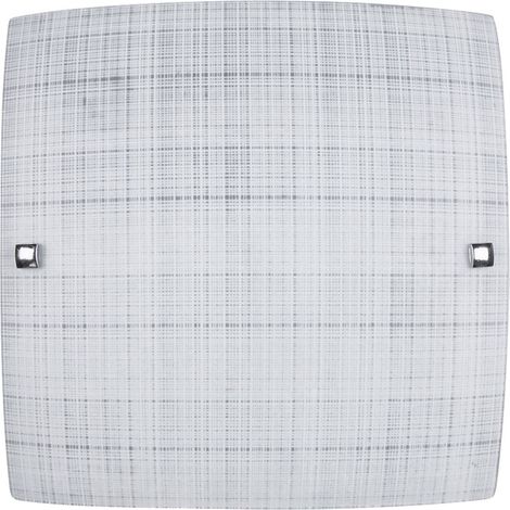 Plafonnier carré verre blanc 30 cm E27 Scottie Rabalux (1/3)