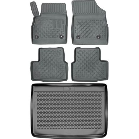 Juego de alfombrillas para coche y maletero para Opel Astra V K Hatchback a partir de 2015.