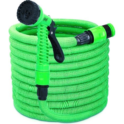 Tubo Estensibile Da Giardino 45m Con 7 Funzioni Per Lavaggio A Tenuta Stagna
