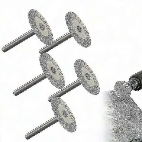 Disque diamanté 40mm, queue 6mm, meule à tronçonner pour gravure et coupe de carrelage, granit, marbre, céramique A8881205101 (1/3)