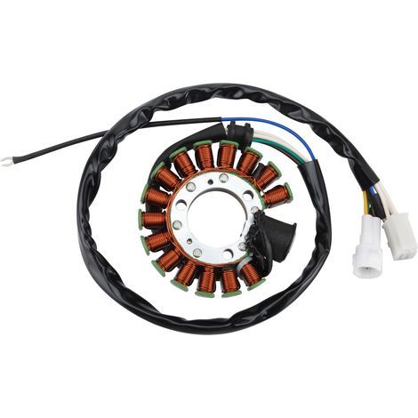 Universal replacement parts for magneto stator coils and generator charging coils compatible with Yamaha TDM850/900 and XT225/XT250 motorcycles. (1/4)