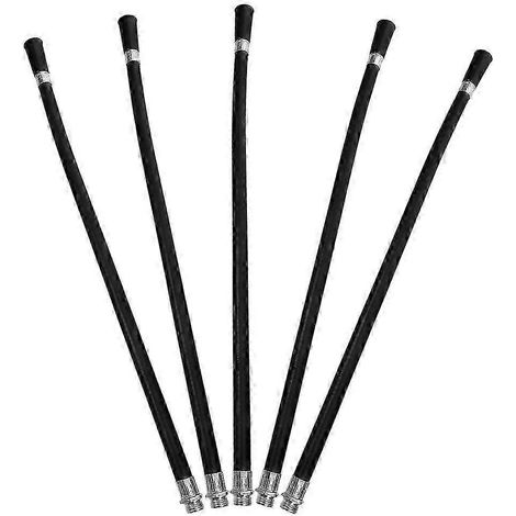 Lot de 5 tuyaux d'arrosage pour extincteur compatibles avec les poudres chimiques en PVC noir pour la maison le bureau les véhicules et les usines. (1/5)