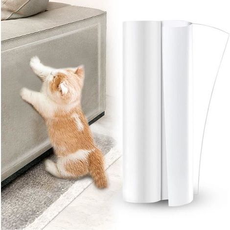 Protection Canape Chat Anti Griffe 30cm x 5m,Anti Griffe Sticker Transparent Autocollant de Protection,Protege canape Griffe Chat (1/4)