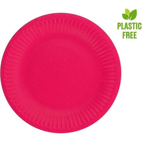 Piatti di carta monocolore da 18 cm, 6 pezzi