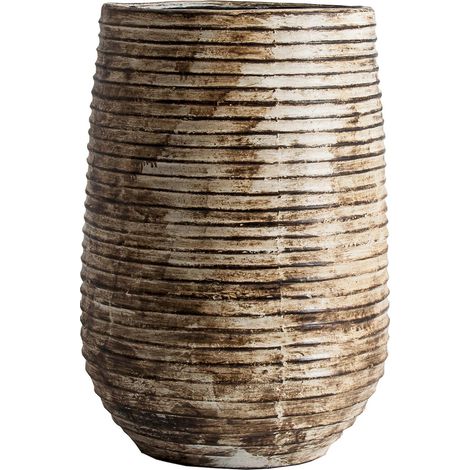 Vase vintage Aleksy en terracotta brun - Brun vieilli aspect antique (1/3)