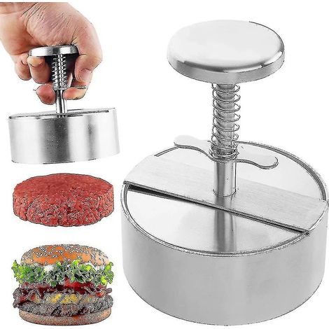 Prensa para Hambúrguer Aço Inoxidável para Grelha e Churrasco (1/5)