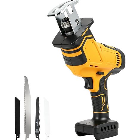 Akku Säbelsäge kompatibel mit Makita 18V, 0–2700 U/min mit variabler Hubzahl, Akku-Holzsäge inkl. 4 Sägeblättern zum Schneiden von Metall, Holz und PVC (1/5)