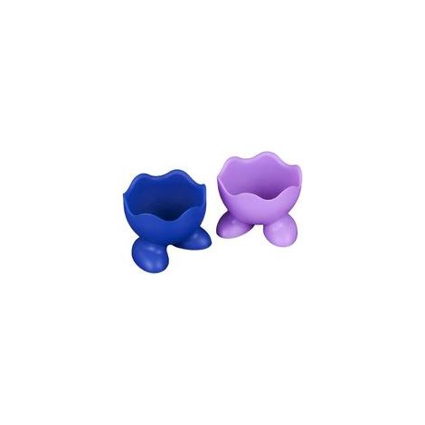 Coquetier en silicone alimentaire résistant à la chaleur, idéal pour la cuisson à la vapeur et les pochages. (1/5)
