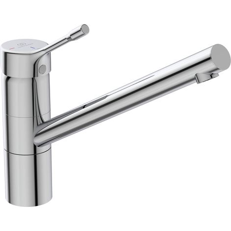 Ideal Standard BC295AA Ceralook Miscelatore da appoggio su lavello, a bocca alta orientabile, cromato (1/3)