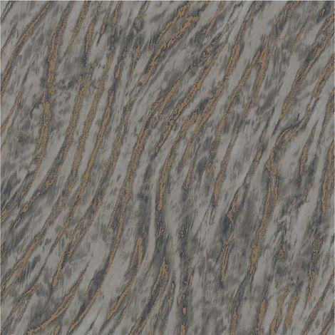 Abstract Marble Effect Wallpaper Grey Copper Paste The Wall Textured Vinyl (1/4)