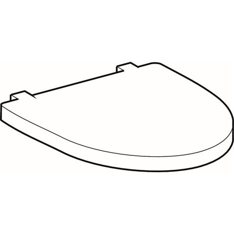 GE F1 WC-Sitz, weiß Scharniere Edelstahl (1/3)
