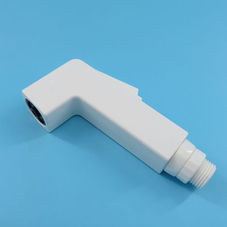 Douchette WC blanche en ABS pour hygiène féminine, buse de bidet pour couches, pistolet de pulvérisation WC à pression manuelle (1/4)