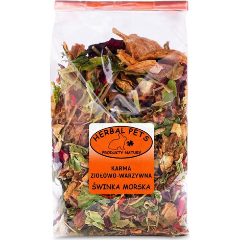 Herbal Pets – Kräuter- und Gemüsefutter für Meerschweinchen, 150 g (1/3)