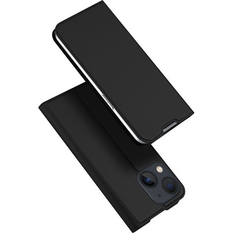 Funda tipo cartera, compatible con iPhone 14/13, cierre magnético, soporte integrado, protección de cuero. (1/5)