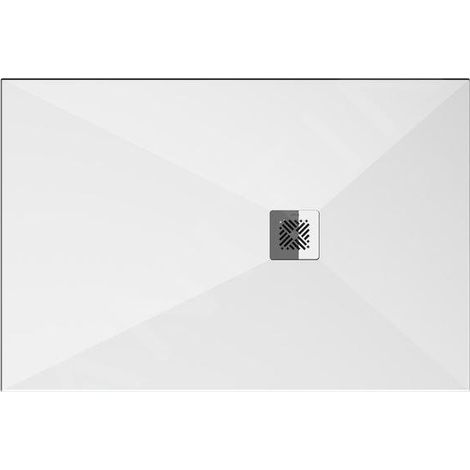 Jika Padana - Receveur de douche 100x80 cm, aspect ardoise/blanc mat H214930R100001 (1/4)