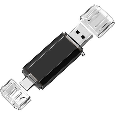 Clé USB C 3.1 double port de 128 Go, Plug and Play, transfert de données haute vitesse pour smartphones, ordinateurs portables et plus encore. (1/4)
