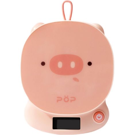 Balance de cuisine - 5 kg max, précision 0,1 g, jolis motifs d'animaux pour la pâtisserie, la cuisine et le café (Cochon rose)-AquaForge (1/5)