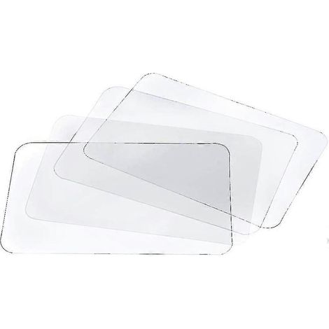 Sets de table transparents lavables, résistants à la chaleur et antidérapants (8 pièces) (1/5)