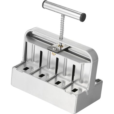 Kit de fabrication de blocs de terreau de 5 cm (2 pouces) à 8 alvéoles, comprenant 3 aiguilles de semis de tailles différentes et une poignée ergonomique. Blocs de terreau pour le semis, protégeant le (1/5)