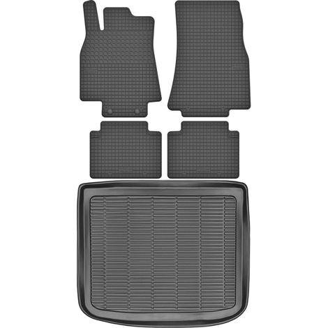 Juego de alfombrillas de goma para coche y maletero para Mercedes Clase B I W245 (2005-2011).