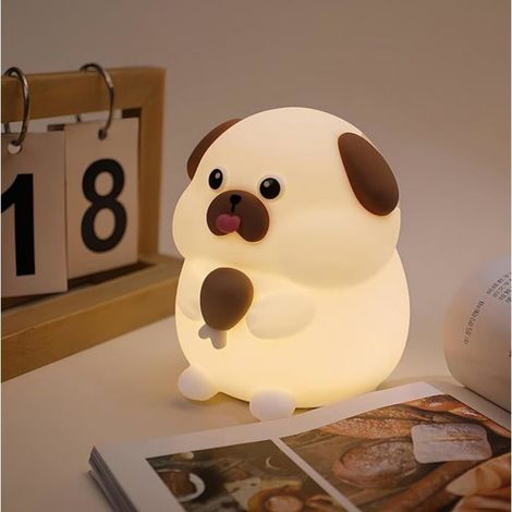 Veilleuse colorée pour chien, lampe en sile pour chien, veilleuse en forme animal spongieux Chien - 05 VEILLEUSE (1/5)