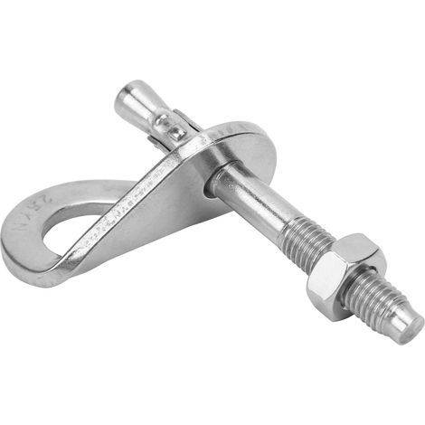 M10 Kletterankerhaken aus Edelstahl 304, 25 kN Tragkraft, verschleißfest, für Bergsteigen und Outdoor-Sportarten