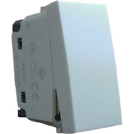 Trade Shop - Pulsante Interruttore A Due Vie Jk 40578 Piccolo Bianco A Leva 16a 125/250v -