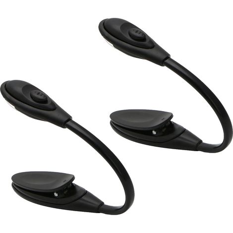 Lampe LED Pour Support De Partition - Bras Flexible - Pince Réglable - Portable - Pour Lecture Et Pratique Musicale - 2 Pièces (1/5)