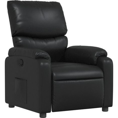 vidaXL Relaxsessel Schwarz Kunstleder