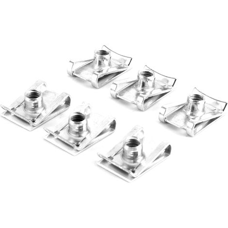 75pcs colliers de fixation carénage M6 écrous U rapides moto accessoire (1/3)