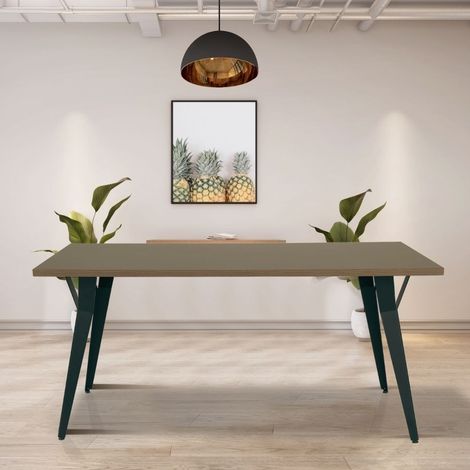 Tavolo da pranzo Yutan 180x100 cm colore rovere (1/3)