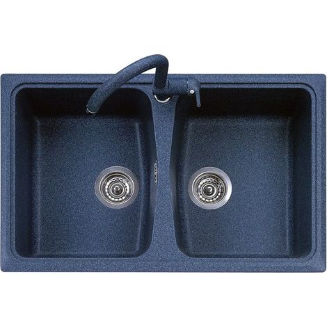 Lavello composito cucina Plados SP0792 due vasche - UQ87 Bianco Antico