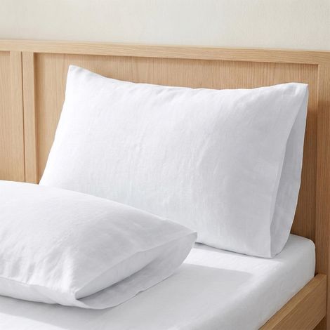 Taie Oreiller pour lit 150 cm 100% Coton Blanc (1/5)