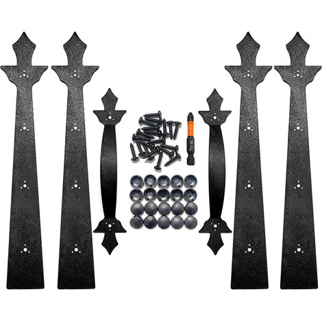 Ensemble de quincaillerie décorative pour porte, plastique ABS (1/2)