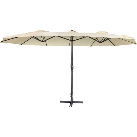 OMBRELLONE DOPPIO DA GIARDINO mt 2,7 x 4,6  - LIF