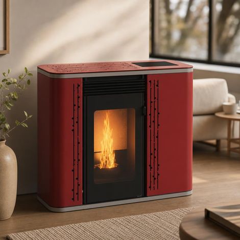Estufa de pellets de pasillo Robin 7 kW Muspel compacta pasillos y espacios reducidos, + WiFi + CE (1/5)