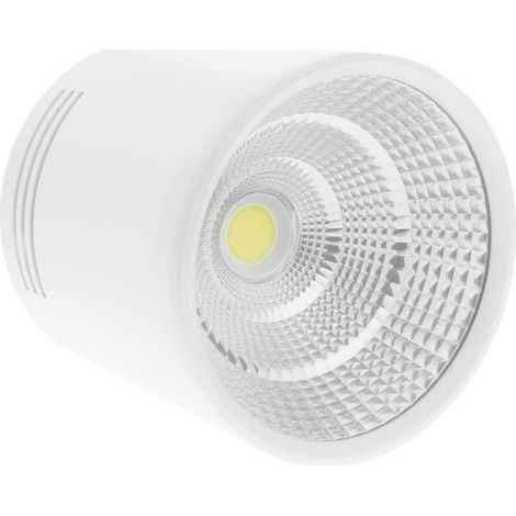 Spot à LED de surface Lampe foyer COB 12W 220VAC 3000K blanc 100mm (1/5)
