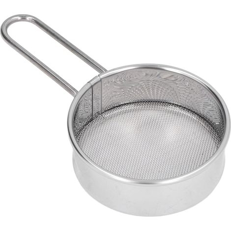 Tamis miniature 40 mailles en acier inoxydable 304, passoire de cuisine pour filtrer thé, saupoudrer matcha, sucre glace, farine - 1 pièce (1/5)