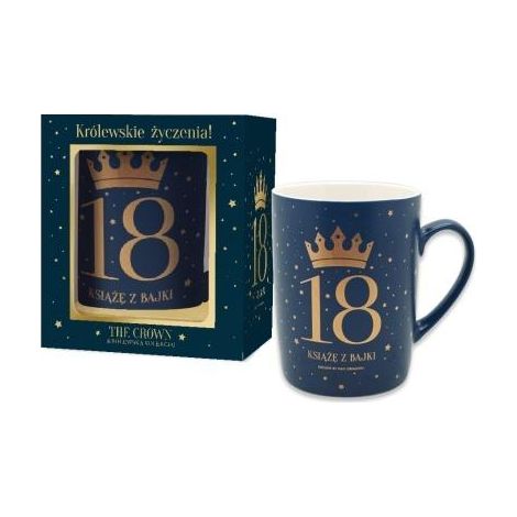 Taza azul marino Crown-18M