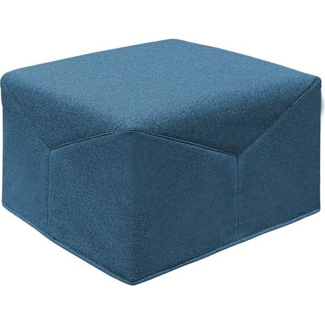 EVERGREENWEB - Pouf Letto Singolo con Materasso Waterfoam Alto 10 cm, Salvaspazio Pieghevole, Puff poggiapiedi, Ottomano, Tessuto Sfoderabile e Lavabile, per Camera Cameretta Soggiorno - Iris (1/4)