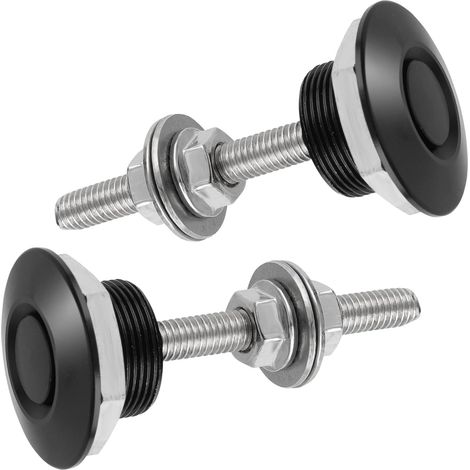 2 botones a presión para capó de coche, de aleación de aluminio, 2 unidades (1/5)
