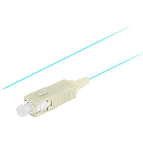 Câble fibre optique Lanberg MM SC/UPC OM3 EASY STRIP 50/125 2M Aqua (1/3)