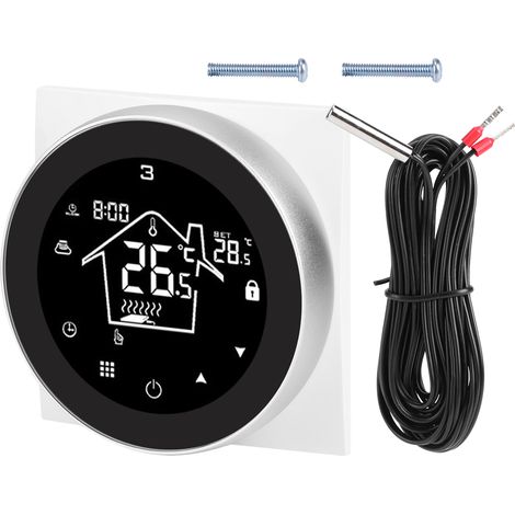 Thermostat mural intelligent pour chauffage au sol, régulateur de température électrique AC90-240V. (1/5)