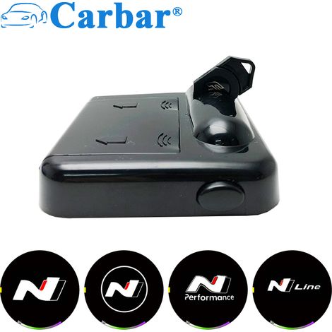 (Lot de 2 - logo de marque) Éclairage de portière compatible avec Hyundai Sonata, Tucson, i40, ix35, ix25 et i20. Éclairage automobile. (1/5)