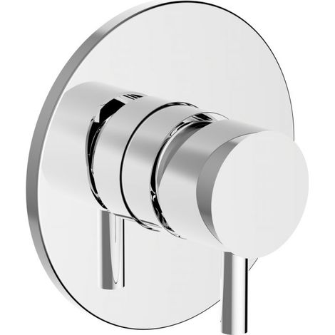 Piastra e leva monocomando in ottone cromato - Teorema Jabil (1/3)