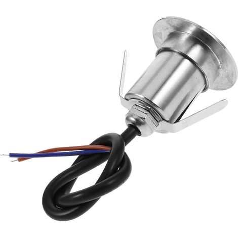 Lampe enterrée argentée - Éclairage pratique - Lampe de jardin 1W (1/5)