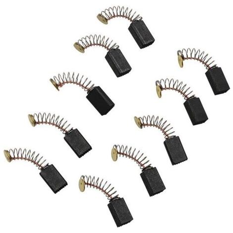 5 Paires Balais de Charbon Moteur Pièces de Rechange Universelles d'outil Électrique pour Meuleuse d'angle Ponceuse Orbitale