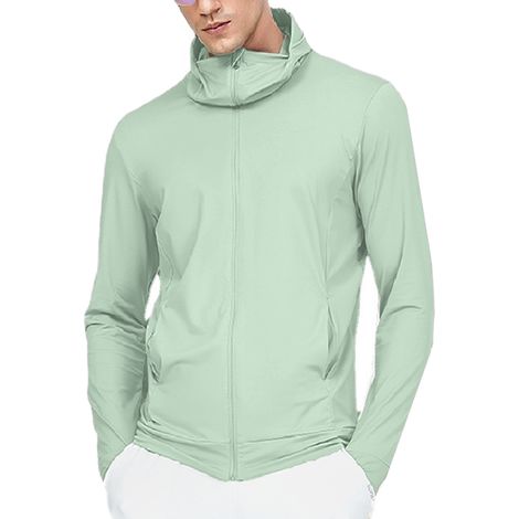 1 T-shirt anti-UV vert UPF50 pour vêtements fins, idéal pour les sports de plein air, la pêche et l'alpinisme (1/5)